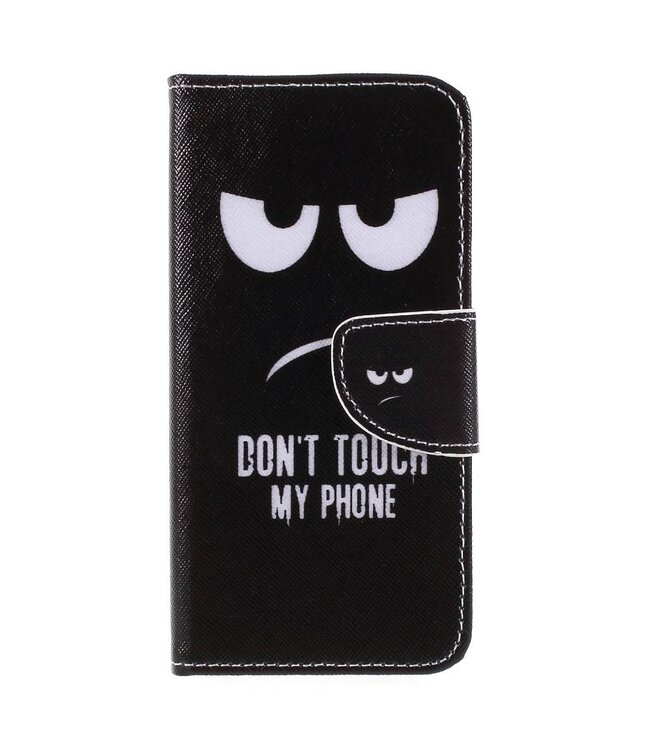 Don't Touch My Phone Bookcase Hoesje voor de Huawei P Smart