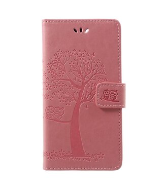 Roze Boom Bookcase Hoesje Huawei P Smart