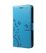 Blauw Vlinder Bookcase Hoesje voor de Huawei P Smart