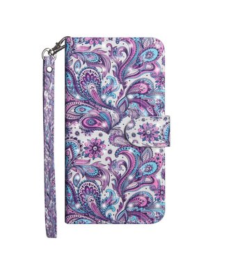 Bloemenpatroon Bookcase Hoesje Huawei P Smart