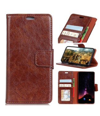 Bruin Split Leren Bookcase Hoesje Samsung Galaxy Xcover 4 / 4S