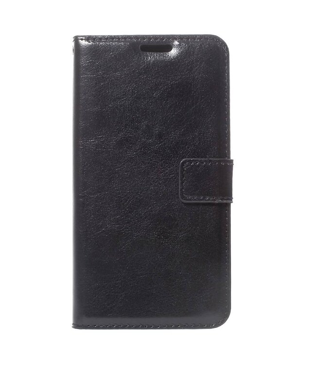 Zwart Wallet Bookcase Hoesje voor de Samsung Galaxy Xcover 4 / 4S