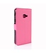 Roze Litchee Bookcase Hoesje voor de Samsung Galaxy Xcover 4 / 4S