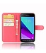 Rood Litchee Bookcase Hoesje voor de Samsung Galaxy Xcover 4 / 4S