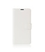 Wit Litchee Bookcase Hoesje voor de Samsung Galaxy Xcover 4 / 4S