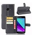 Zwart Litchee Bookcase Hoesje voor de Samsung Galaxy Xcover 4 / 4S