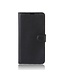 Zwart Litchee Bookcase Hoesje voor de Samsung Galaxy Xcover 4 / 4S