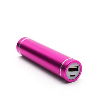 Roze Mini Metalen 2600 mAh Powerbank