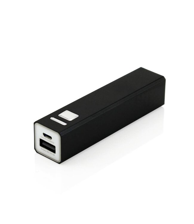 Compacte Powerbank 2600 mAh - Zwart