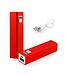 Compacte Powerbank 2600 mAh - Rood