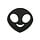 Emoji Powerbank 3600 mAh - Zwarte Alien