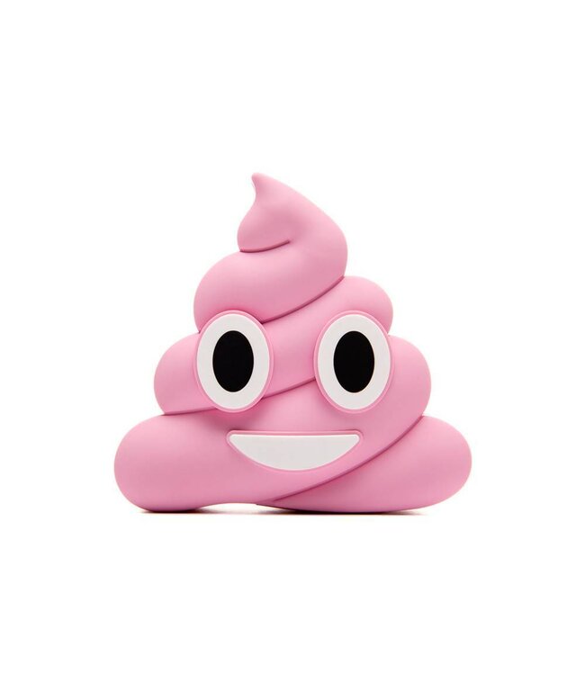 Emoji Powerbank 3600 mAh - Lachende Drol - Roze