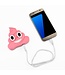 Emoji Powerbank 3600 mAh - Lachende Drol - Roze