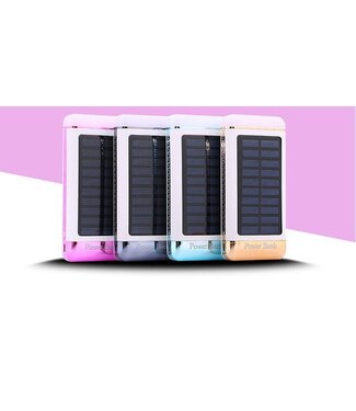 Blauwe Solar Powerbank 5500 mAh