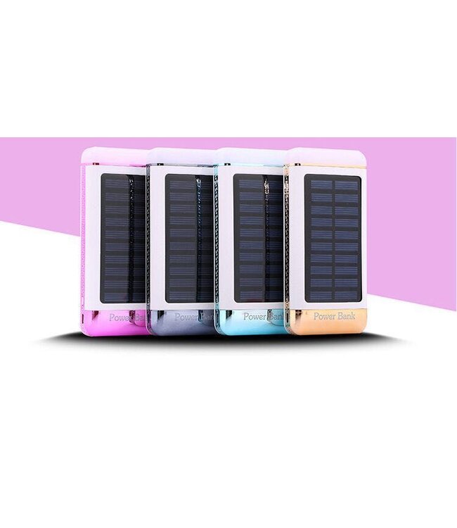 Blauwe Solar Powerbank 5500 mAh