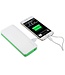 Gebra Gebra Hoge capaciteit Powerbank 20000 mAh - Wit / Groen