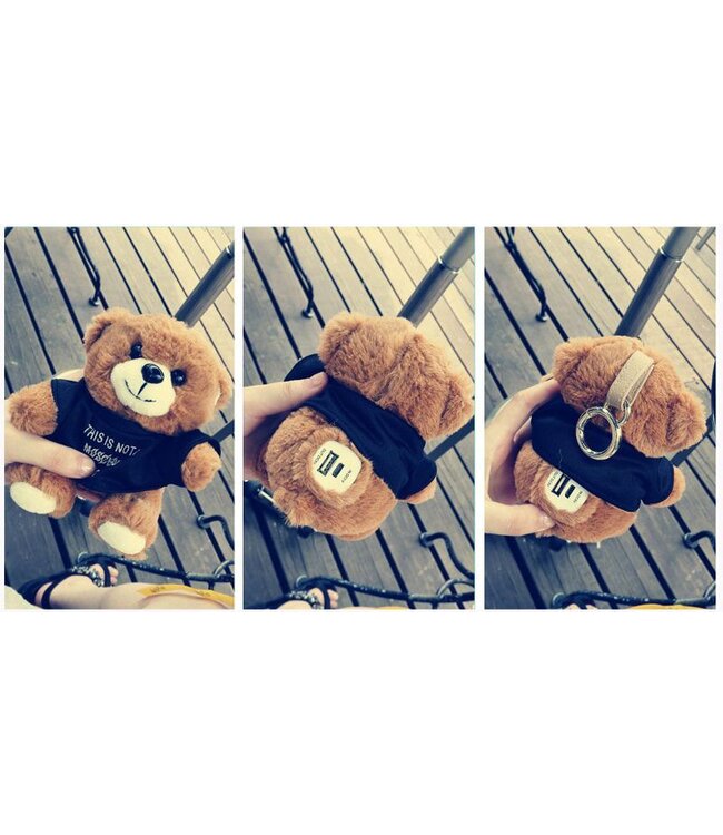 Teddybeer met zwart shirt Powerbank 8800 mAh