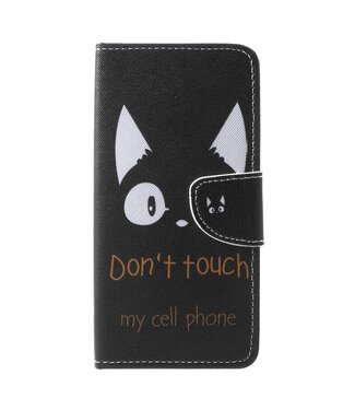 Do not Touch My Phone Bookcase Hoesje iPhone Xr