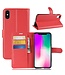 Rood Litchee Bookcase Hoesje voor de iPhone Xr