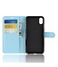 Blauw Litchee Bookcase Hoesje voor de iPhone Xr