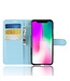 Blauw Litchee Bookcase Hoesje voor de iPhone Xr