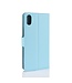 Blauw Litchee Bookcase Hoesje voor de iPhone Xr