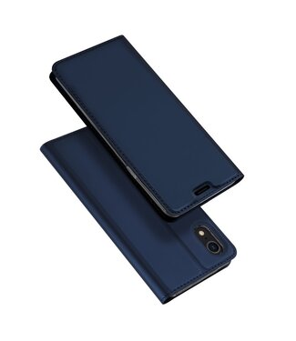 Dux Ducix Donkerblauw Bookcase Hoesje iPhone Xr