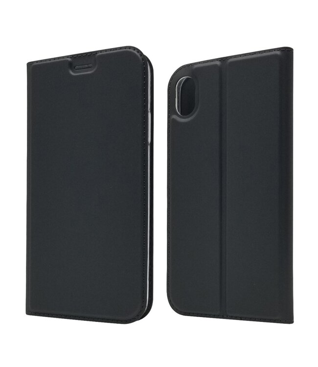 Zwart Bookcase Hoesje voor de iPhone Xr