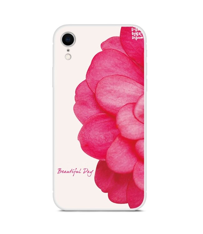 Rode Bloem TPU Hoesje voor de iPhone Xr