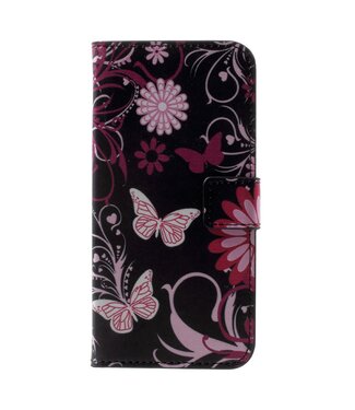 Flora en Vlinders Bookcase Hoesje iPhone XS