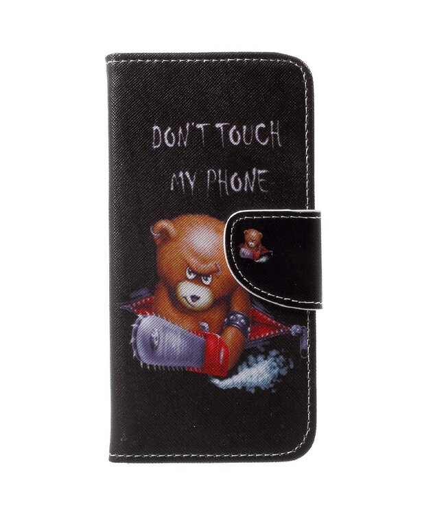 Don't Touch in Front Bookcase Hoesje voor de iPhone XS