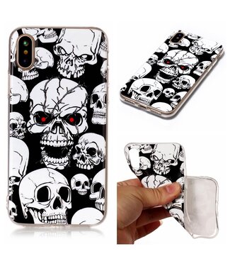 Skulls TPU Hoesje iPhone XS