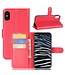 Rood Litchee Bookcase Hoesje voor de iPhone XS