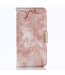 Roze Marmer Bookcase Hoesje voor de iPhone XS