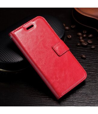 Rood Bookcase Hoesje iPhone XS