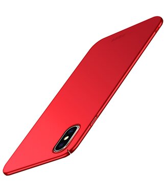 Mofi Rood Hardcase Hoesje iPhone XS Max