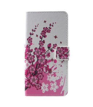 Roze Bloesem Bookcase Hoesje Huawei Mate 20 Pro