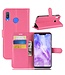 Roze Litchee Bookcase Hoesje voor de Huawei P Smart Plus