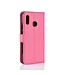 Roze Litchee Bookcase Hoesje voor de Huawei P Smart Plus