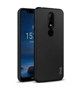 IMAK Zwart Hardcase Hoesje Nokia 6.1 Plus