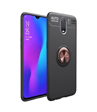 Zwart / Roze Goud TPU Hoesje OnePlus 6T