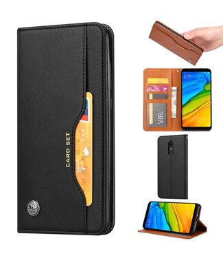 Zwart Bookcase Hoesje OnePlus 6T