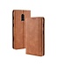 Bruin Bookcase Hoesje voor de OnePlus 6T