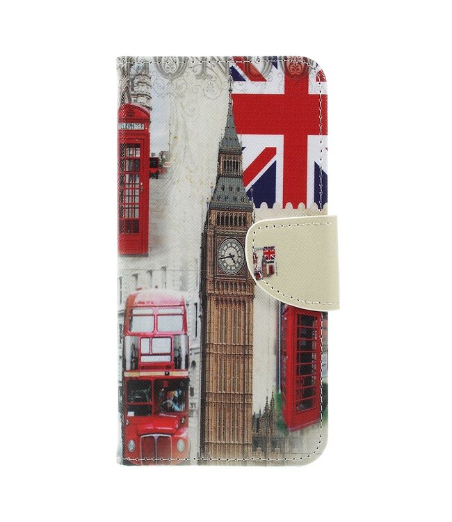 London Design Bookcase Hoesje voor de Samsung Galaxy A7 (2018)