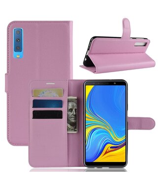 Roze Lychee Bookcase Hoesje Samsung Galaxy A7 (2018)