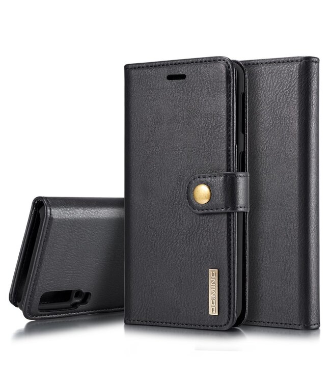 DG.Ming DG.Ming Zwart 2 in 1 Wallet Bookcase Hoesje voor de Samsung Galaxy A7 (2018)