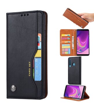 Zwart Bookcase Hoesje Samsung Galaxy A9 (2018)