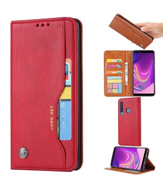 Rood Bookcase Hoesje Samsung Galaxy A9 (2018)