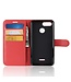 Rood Litchee Bookcase Hoesje voor de Xiaomi Redmi 6