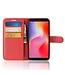 Rood Litchee Bookcase Hoesje voor de Xiaomi Redmi 6